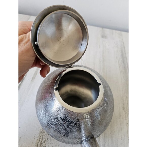 Michael‎ aram butterfly ginko round teapot metal new coffee - Picture 5 of 6